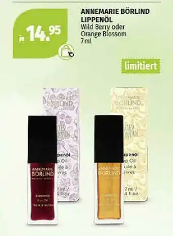 Müller Annemarie Börlind Lippenöl Angebot