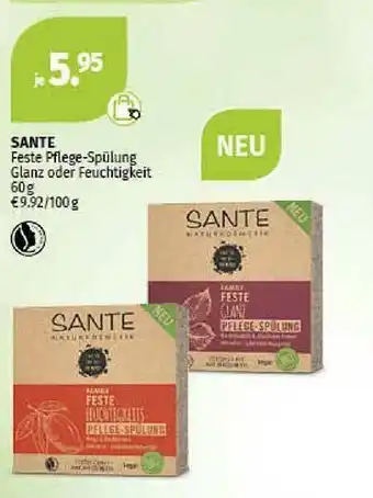 Müller Sante Feste Pflege-spülung Glanz Oder Feuchtigkeit Angebot