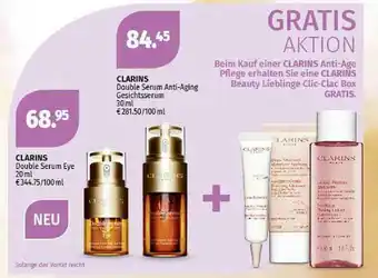 Müller Clarins Double Serum Eye Oder Anti-aging Gesischtsserum Angebot