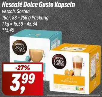 Simmel Nescafé Dolce Gusto Kapseln 88-256 g Packung Angebot