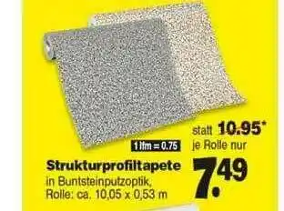 Repo Markt Strukturprofiltapete Angebot