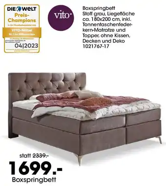 Möbel Martin vito Boxspringbett Angebot