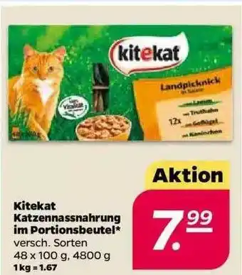 NETTO Kitekat Katzennassnahrung Im Portionsbeutel Angebot