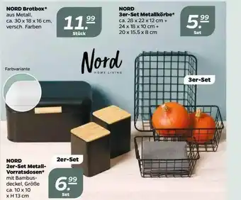 NETTO Nord Brotbox, 3er Set Metallkörbe Oder 2er-set Metall-vorratsdosen Angebot