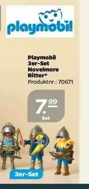 NETTO Playmobil 3er-set Novelmore Ritter Angebot