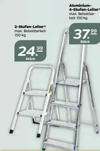 NETTO 2-stufen-leiter Oder Aluminium-4-stufen-leiter Angebot