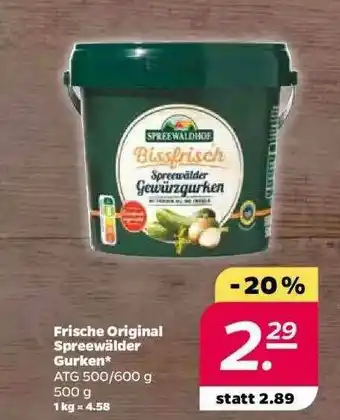 NETTO Frische Original Spreewälder Gurken Angebot