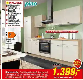 Opti Wohnwelt Pino Küchenzeile Angebot