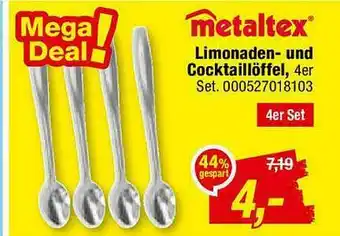 Opti Wohnwelt Metaltex Limonaden Und Cocktaillöffel Angebot