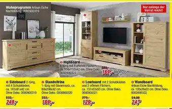 Opti Wohnwelt Wohnprogramm, Highboard Angebot