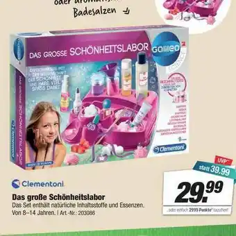 Rofu Kinderland Clementoni Das Große Schönheitslabor Angebot