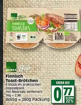 Edeka Edeka Bio Finnisch Toast-brötchen Angebot