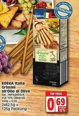 Edeka Edeka Italia Grissini All'olio Di Oliva Angebot