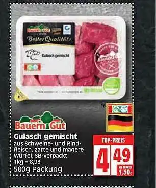 Edeka Bauern Gut Gulasch Gemischt Angebot