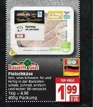 Edeka Bauern Gur Fleischkäse Angebot