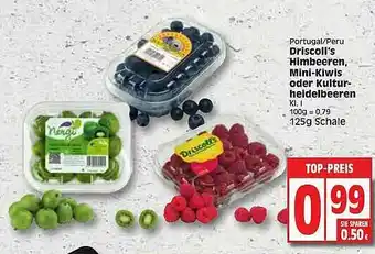 Edeka Driscoll's Himbeeren Mini-kiwis Oder Kultur Heidelbeeren Angebot