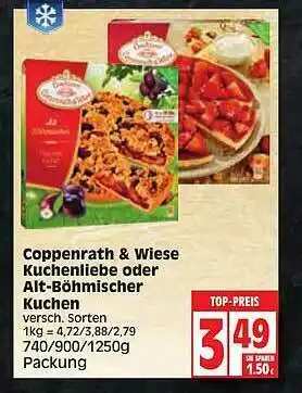 Edeka Coppenrath & Wiese Kuchenliebe Oder Alt-böhmischer Kuchen Angebot