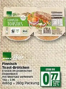 Elli Markt Edeka Bio Finnisch Toast-brötchen Angebot