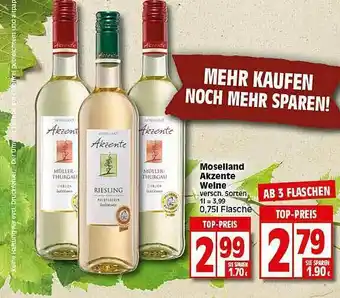 Elli Markt Moselland Akzente Weine Angebot