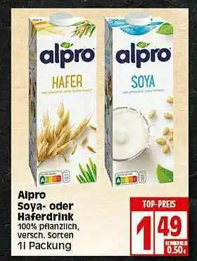 Elli Markt Alpro Soya Oder Haferdrink Angebot