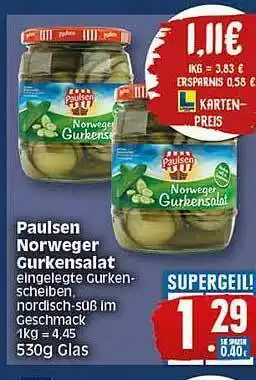 Elli Markt Paulsen Norweger Gurkensalat Angebot