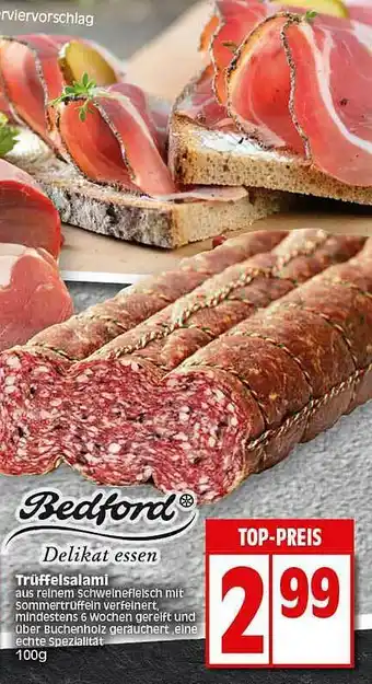 Elli Markt Bedford Trüffelsalami Angebot