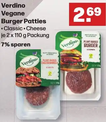 Handelshof Verdino Vegane Burger Patties 2x110 g Packung Angebot