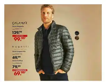 Galeria Calamar Herren-steppjacke Bugatti Herren-langarm-polo Herren-cordhose Angebot