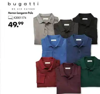 Galeria Bugatti Herren-langarm-polo Angebot