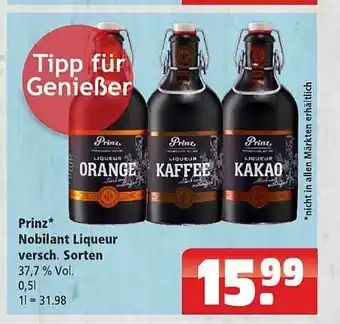 Getränkehaus Prinz Nobilant Liqueur Angebot