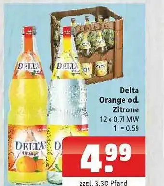 Getränkehaus Delta Orange Oder Zotrone Angebot