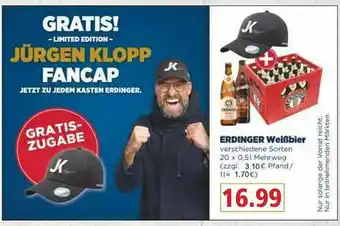 Getränkehaus Erdinger Weißbier Angebot