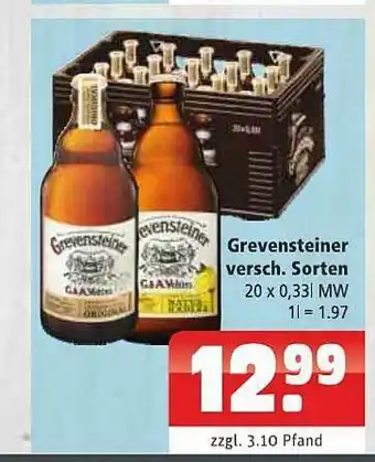 Getränkehaus Grevensteiner Angebot