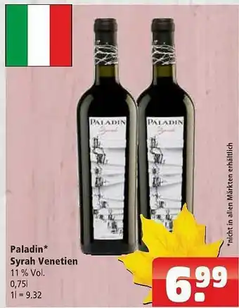 Getränkehaus Paladin Syrah Venetien Angebot