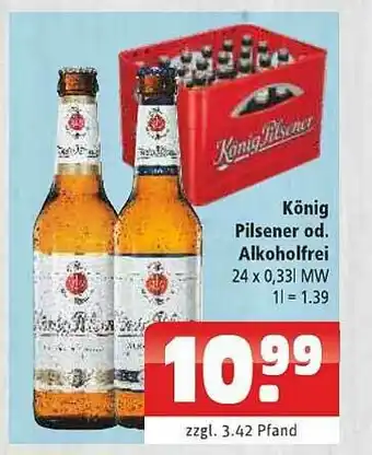 Getränkehaus König Pilsener Oder Alkoholfrei Angebot