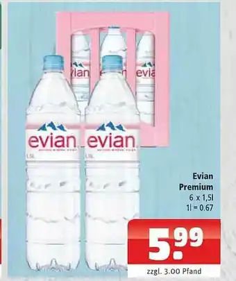 Getränkehaus Evian Premium Angebot