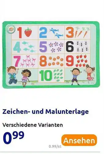 Action Zeichen- Und Malunterlage Angebot