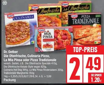 Edeka Die Ofenfrische, Culinaria Pizza, La Mia Pinsa oder Pizza Tradizionale Angebot