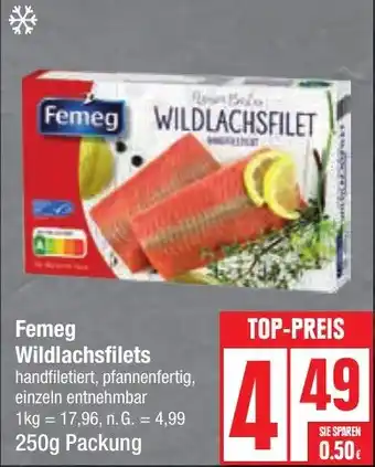 Edeka Femeg WILDLACHSFILET 250 g Packung Angebot