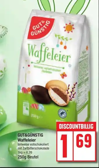 Edeka GUT&GÜNSTIG Waffeleier 250 g Beutel Angebot