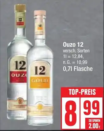 Edeka Ouzo 12 0,7 l Flasche Angebot