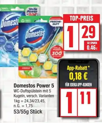 Edeka Domestos Power 5 53/55g Stück Angebot