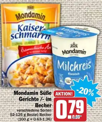 Hit Mondamin Süße Gerichte/im Becher 52-125g Angebot