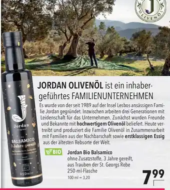 CITTI Markt Jordan Bio Balsamico 250ml Angebot