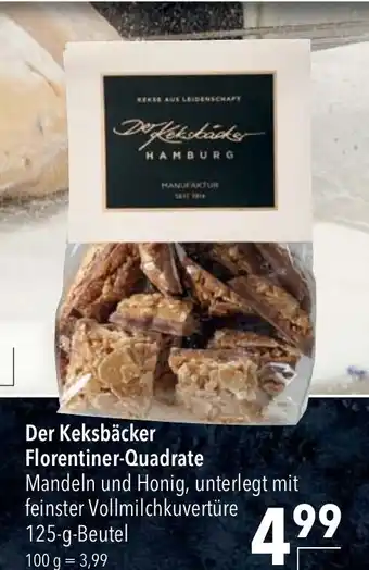 CITTI Markt Der Keksbäcker Florentiner Quadrate 125g Beutel Angebot