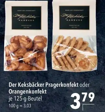 CITTI Markt Der Keksbäcker Pragerkonfekt oder Orangenkonfekt 125g Beutel Angebot