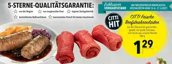 CITTI Markt Citti Frische Beefsteakrouladen 100g Angebot