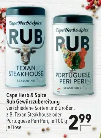 CITTI Markt Cape Herb & Spice Rub Gewürzzubereitung 100g Angebot