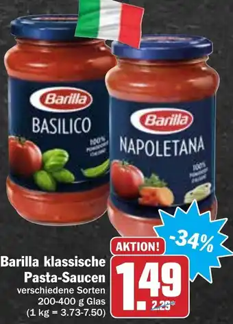 Hit Barilla klassische Pasta-Saucen  200-400g Angebot