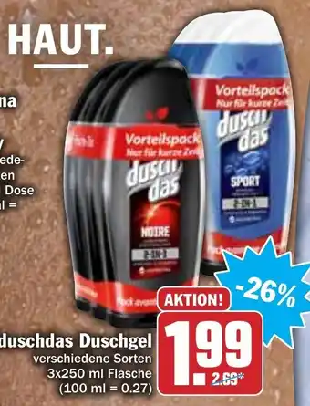 Hit Duschdas Duschgel 3x250ml Angebot